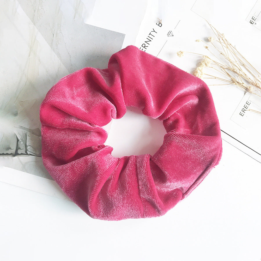 Flannel Hair Tie Hair Rope Amazon Velvet Fashion Ponytail Hair Accessories